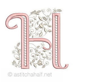 French Knot Monogram H