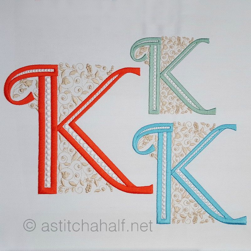 French Knot Monogram K