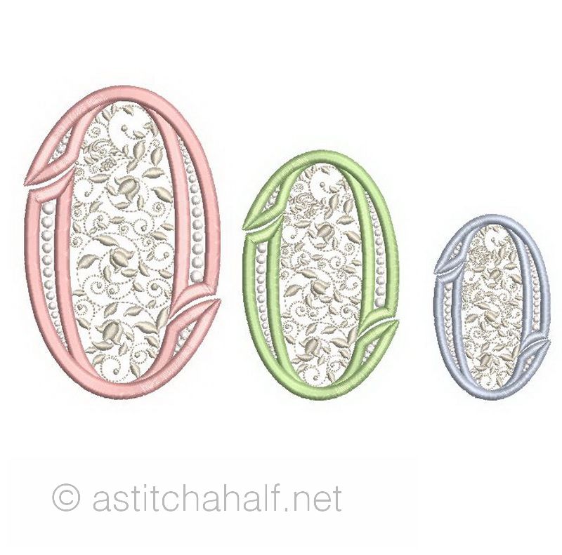French Knot Monogram O