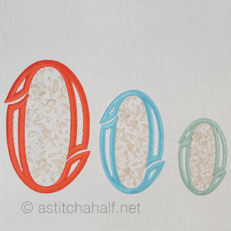 French Knot Monogram O