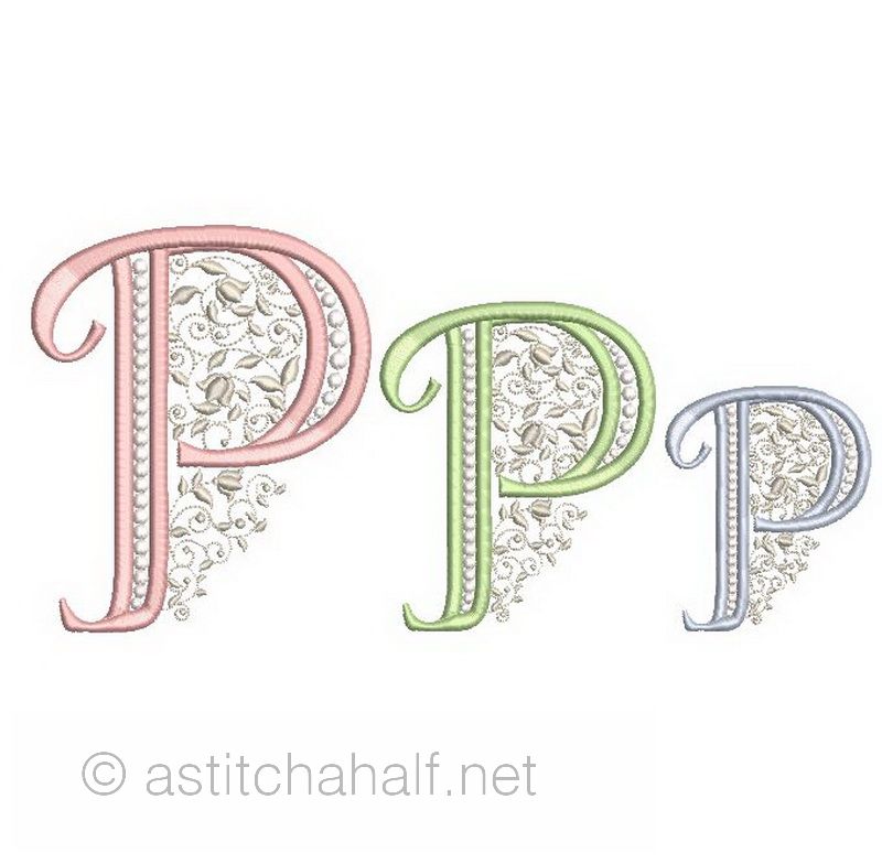 French Knot Monogram P