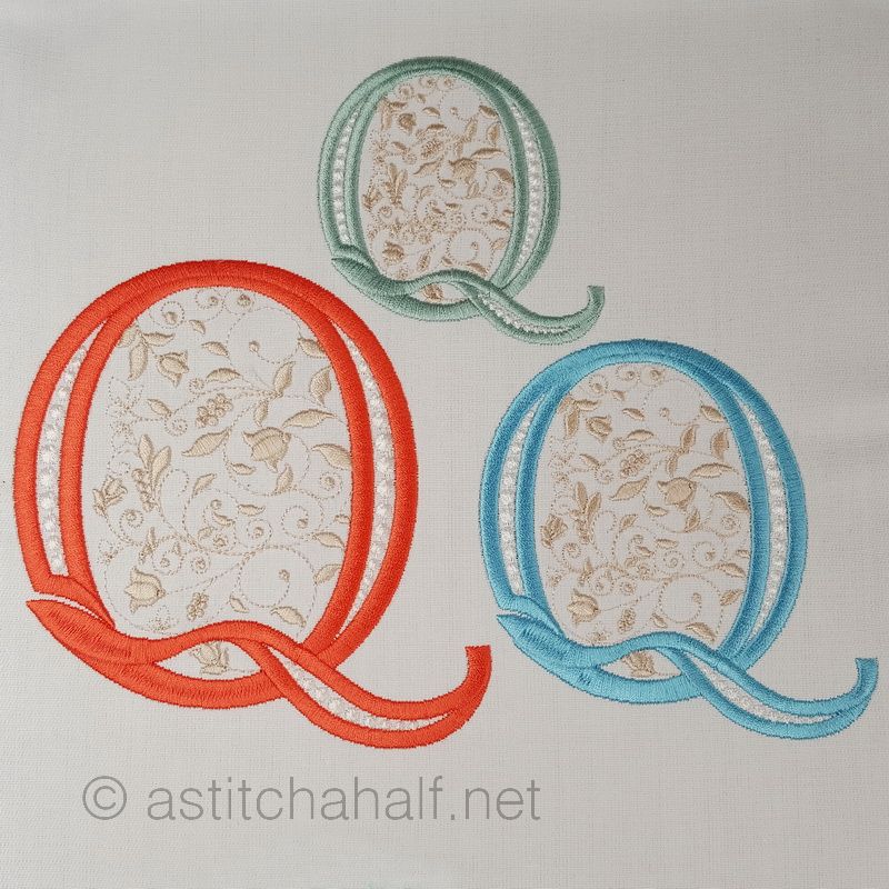 French Knot Monogram Q