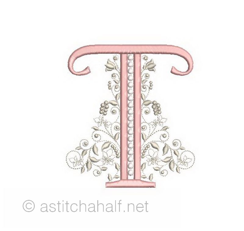 French Knot Monogram T
