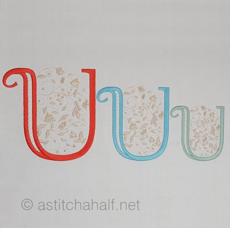 French Knot Monogram U