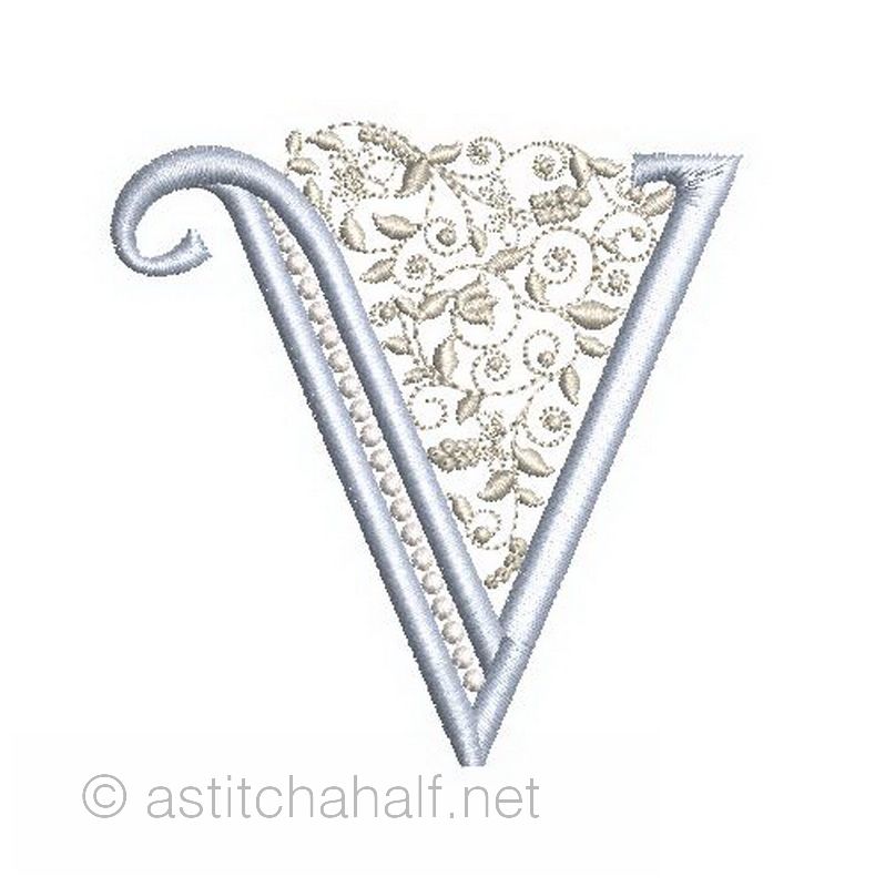 French Knot Monogram V