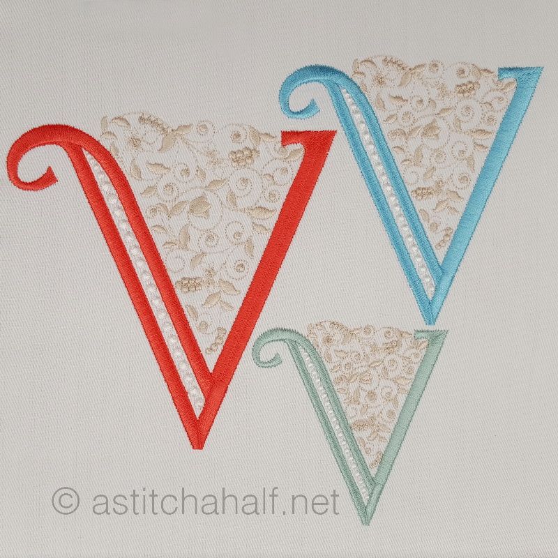 French Knot Monogram V