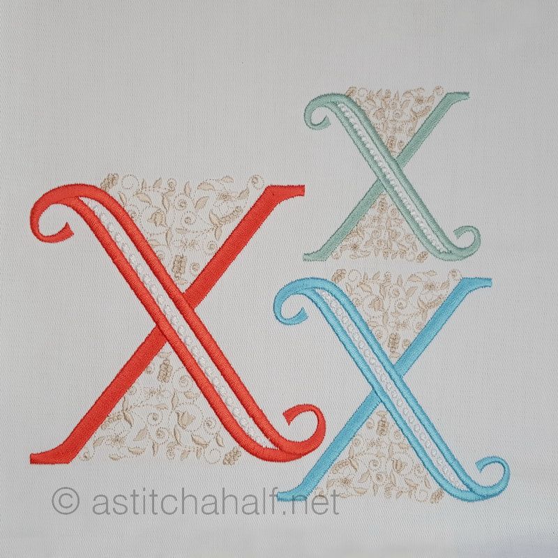 French Knot Monogram X