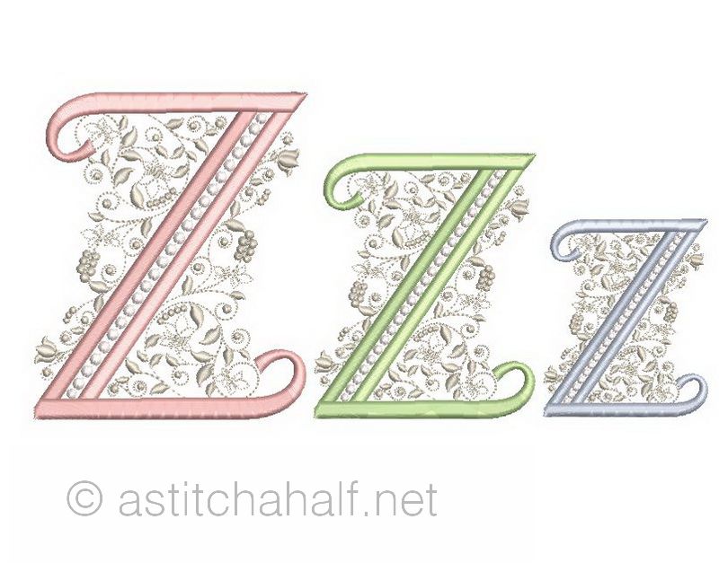 French Knot Monogram Z