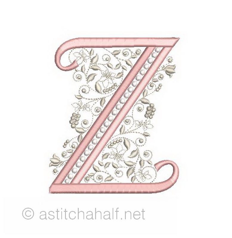 French Knot Monogram Z
