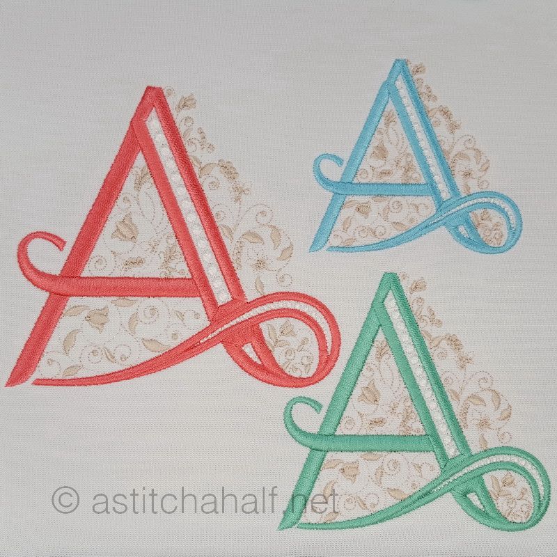 French Knot Monogram A