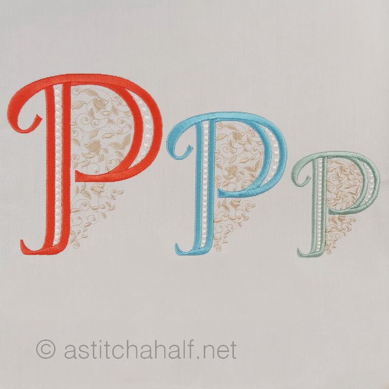 French Knot Monogram P