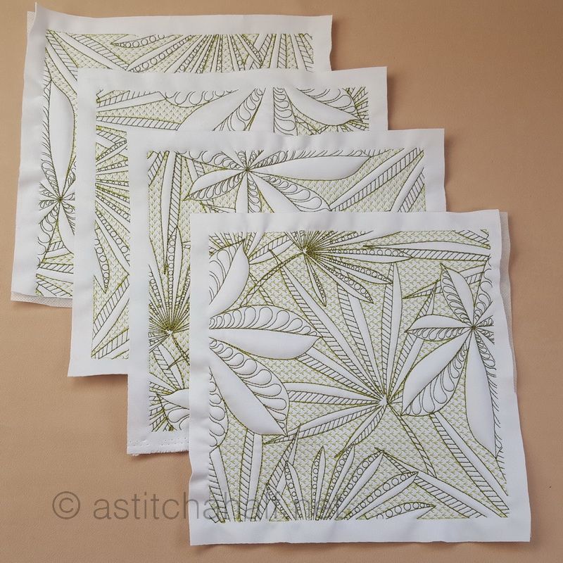 Seamless Rain Forest Quilt Set