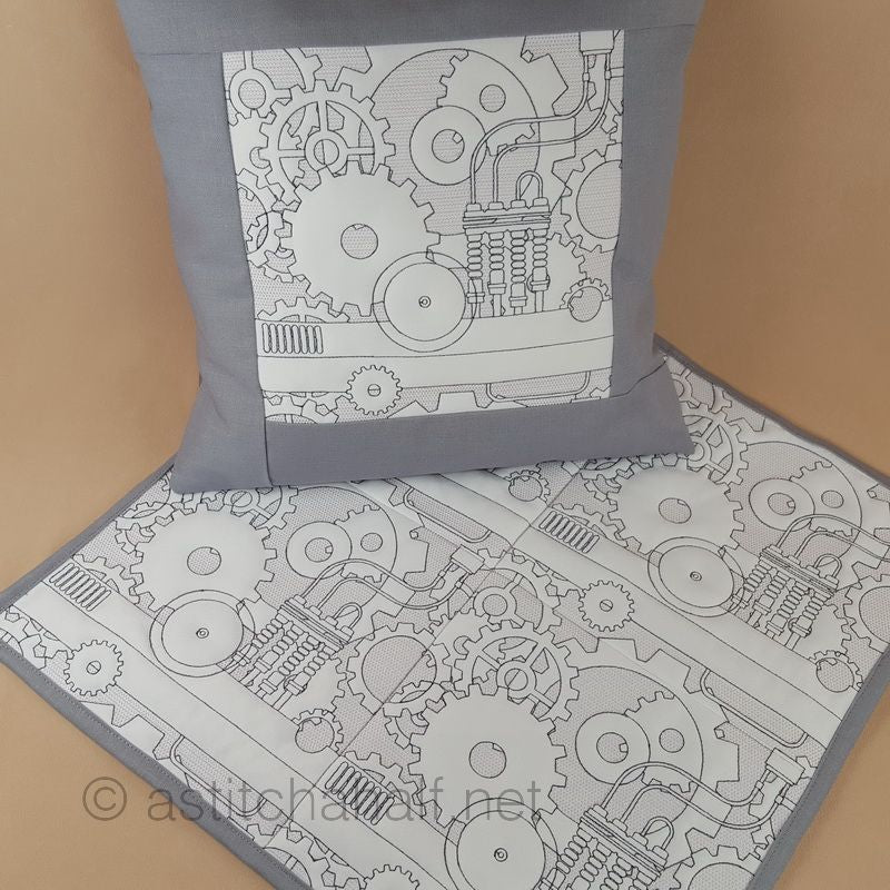 Seamless Steampunk Quilt Set