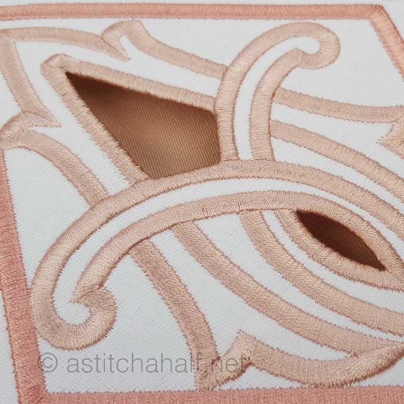 Richelieu Cutwork Monogram A