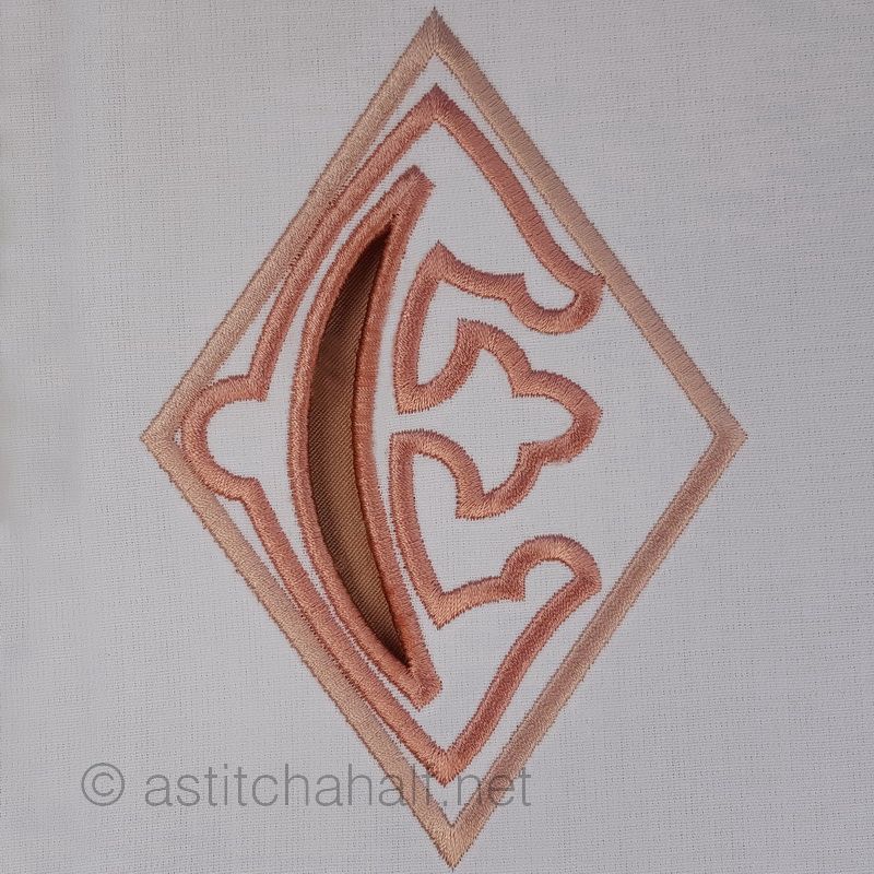 Richelieu Cutwork Monogram E