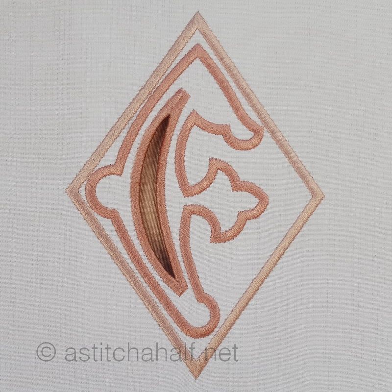 Richelieu Cutwork Monogram F