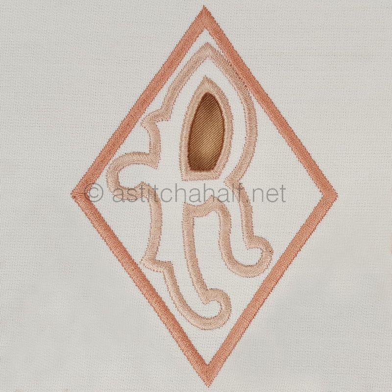 Richelieu Cutwork Monogram R