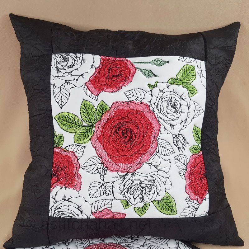 Seamless Dream of Roses Quilt Set