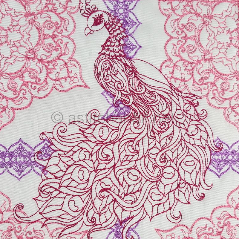 Seamless Peacock Quilt Set