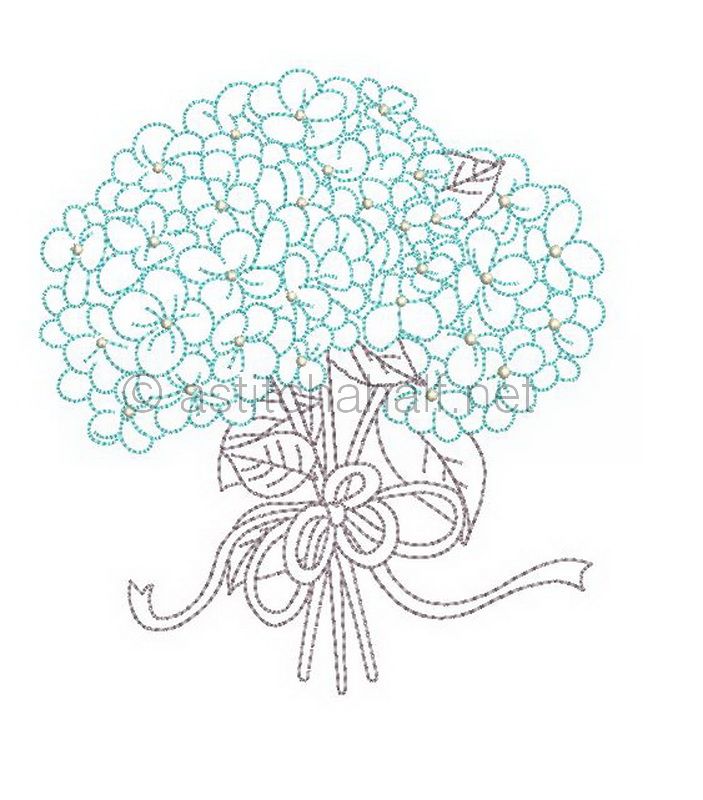 Gentle Blooming Hydrangea Cross Body Bag