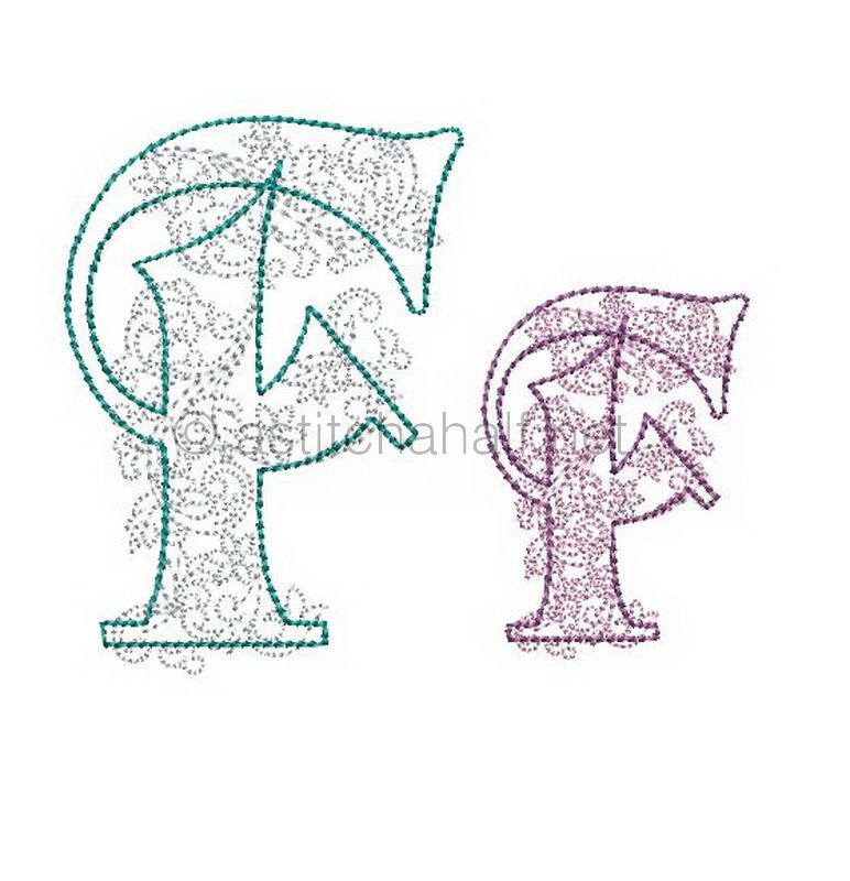 Floraison Monogram Letter F