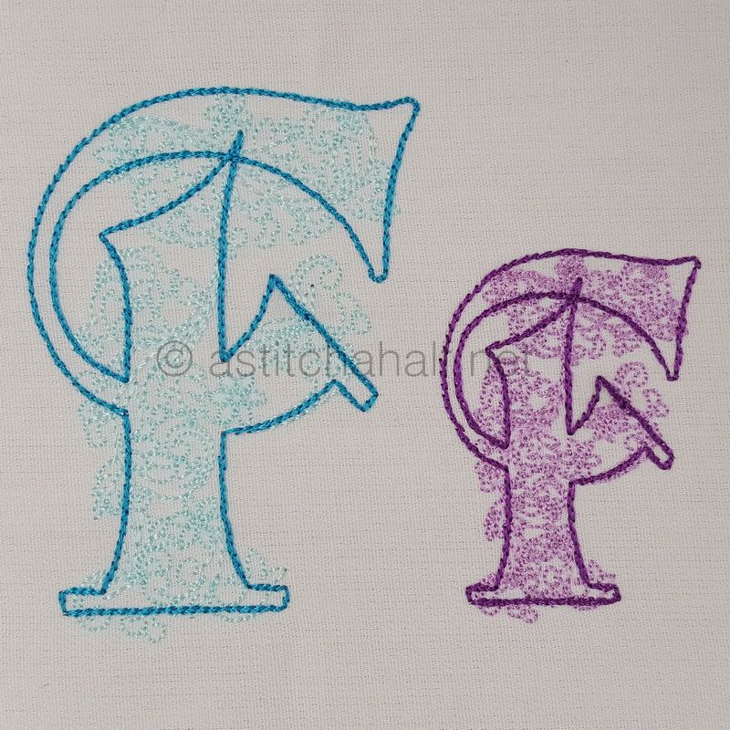 Floraison Monogram Letter F