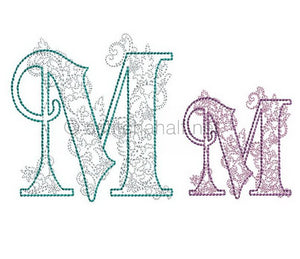 Floraison Monogram Letter M