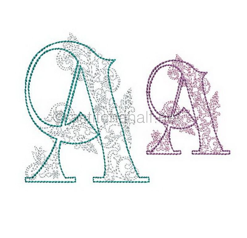 Floraison Monogram Letter A