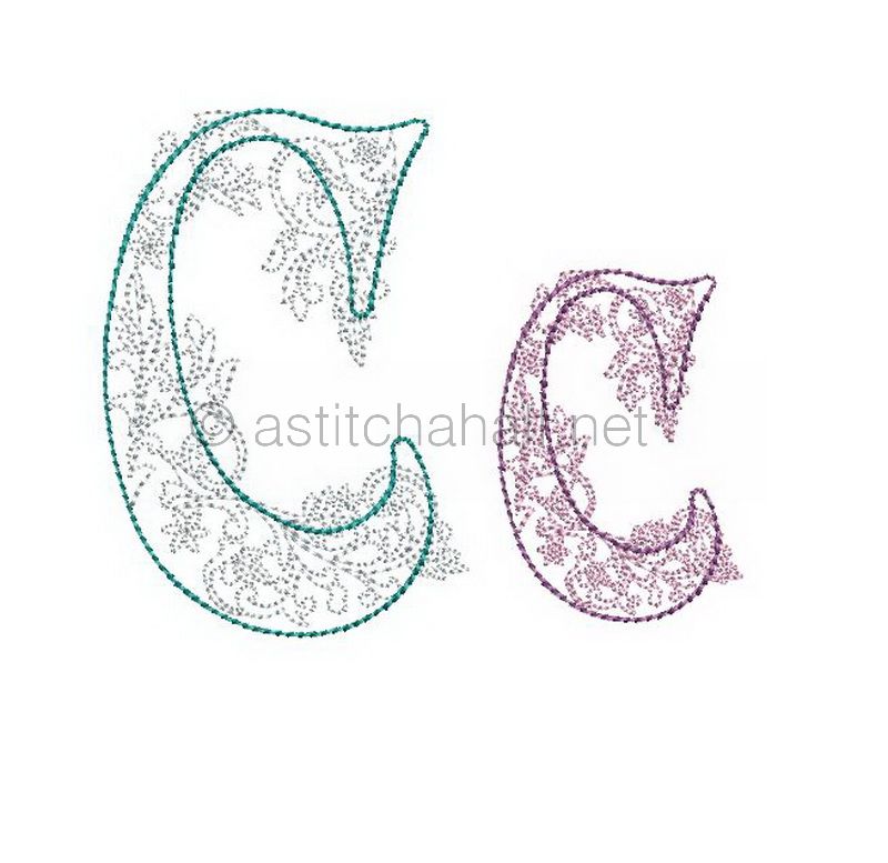 Floraison Monogram Letter C
