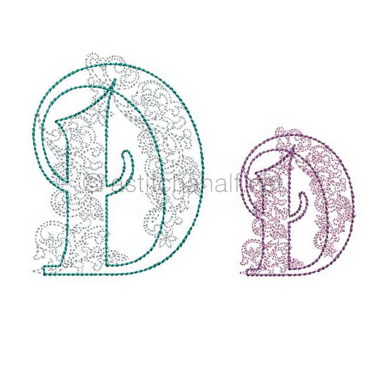 Floraison Monogram Letter D