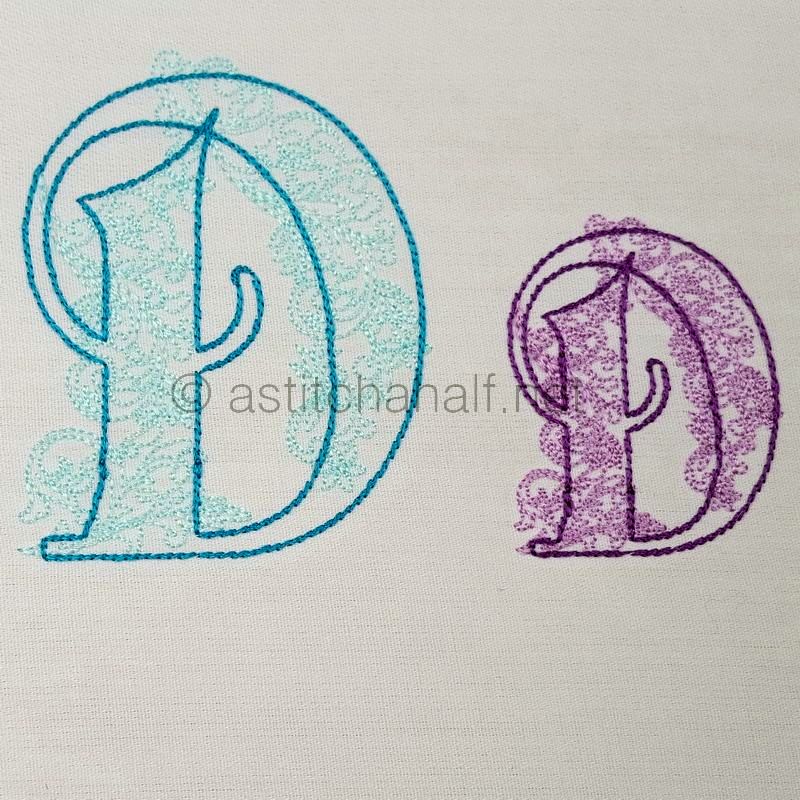 Floraison Monogram Letter D
