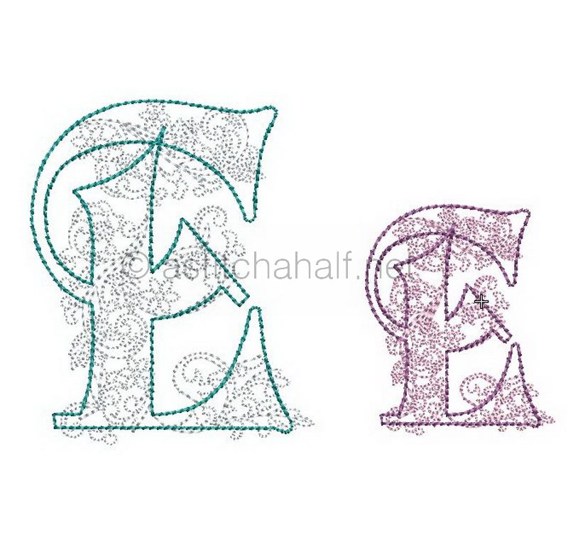 Floraison Monogram Letter E