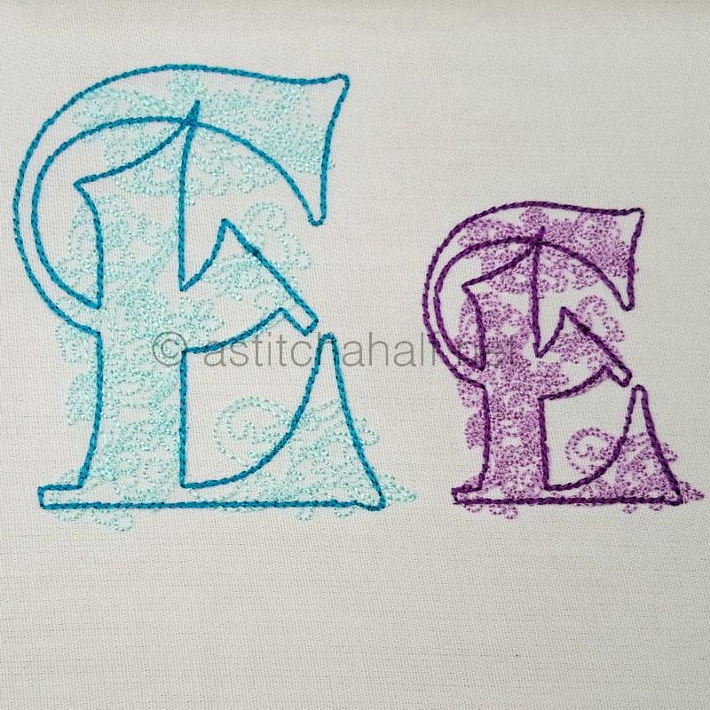 Floraison Monogram Letter E