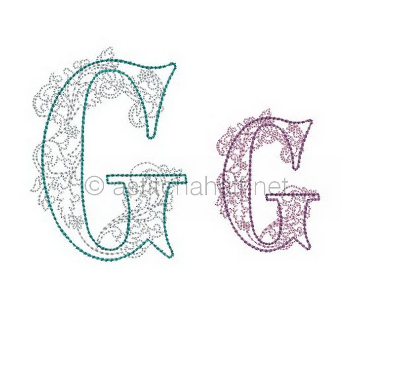 Floraison Monogram Letter G
