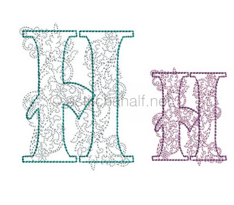 Floraison Monogram Letter H