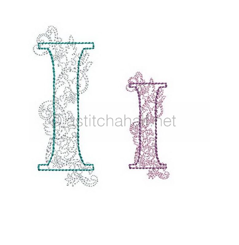 Floraison Monogram Letter I