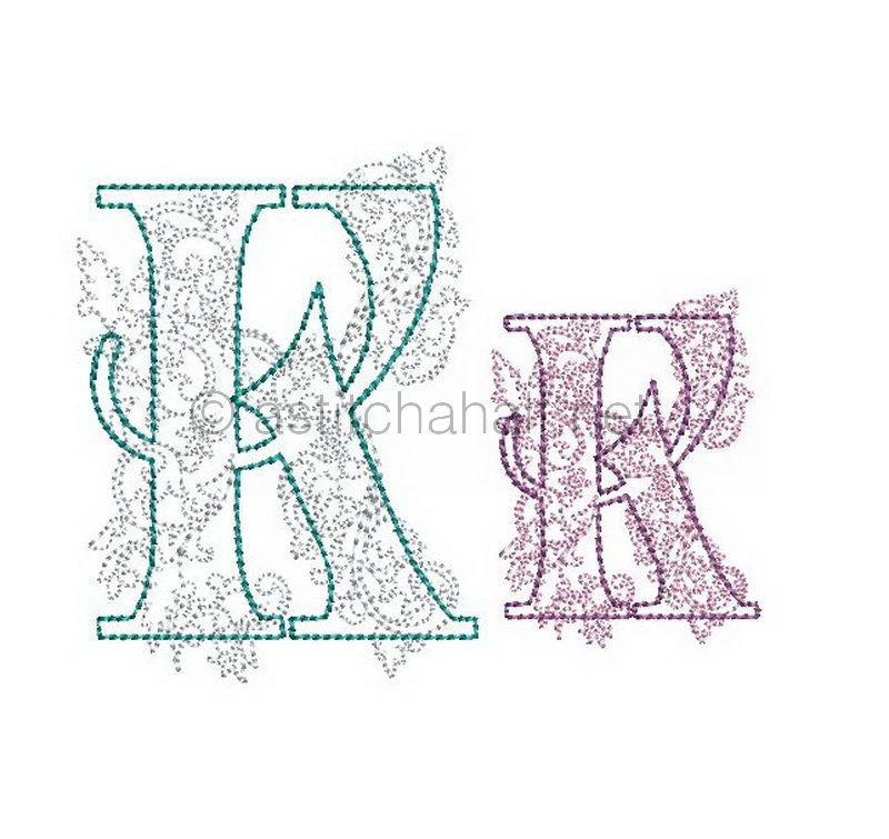 Floraison Monogram Letter K