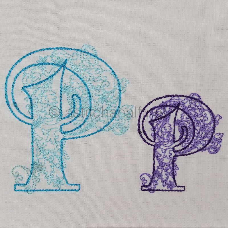Floraison Monogram Letter P