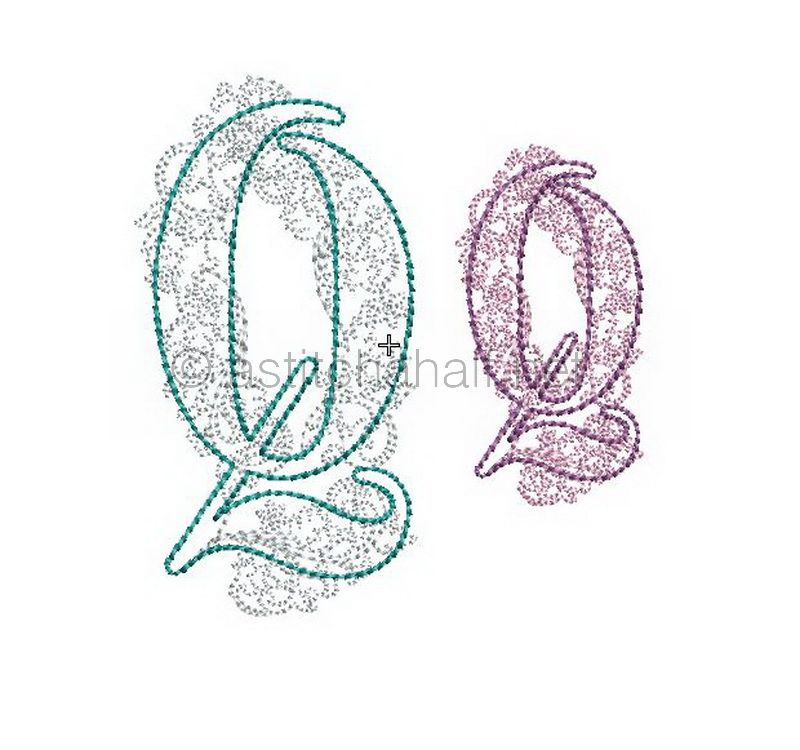 Floraison Monogram Letter Q