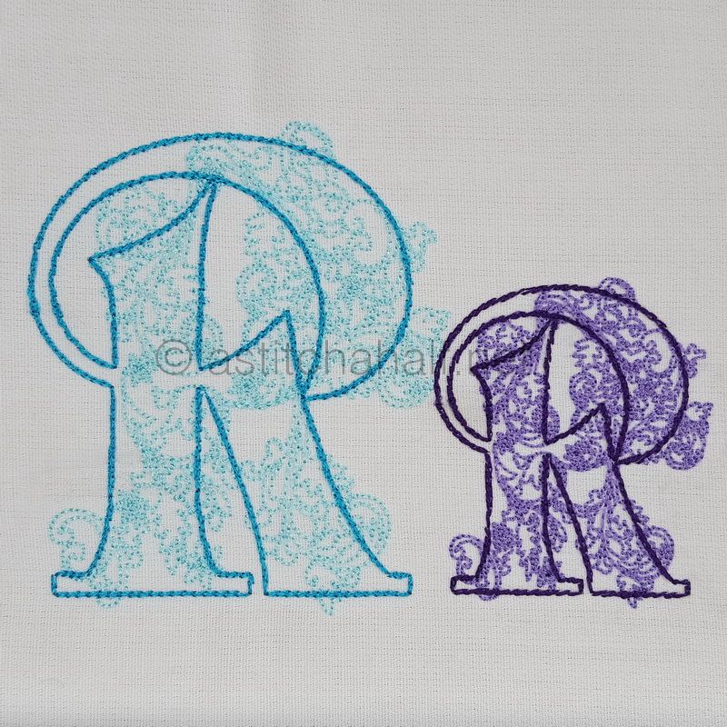 Floraison Monogram Letter R