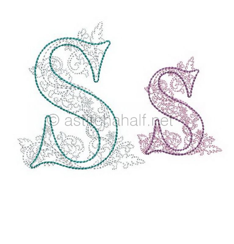 Floraison Monogram Letter S