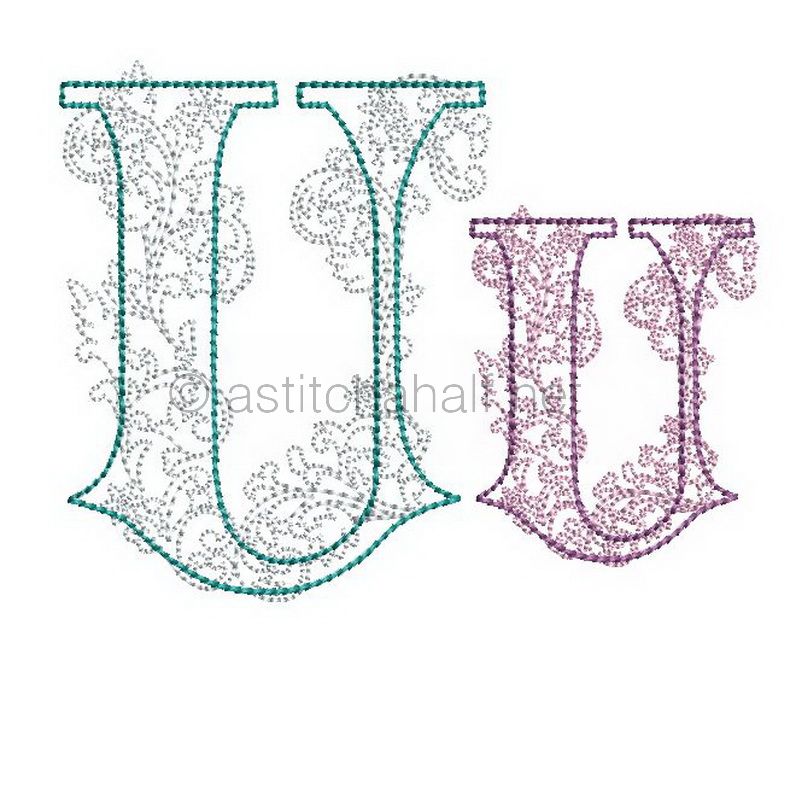 Floraison Monogram Letter U