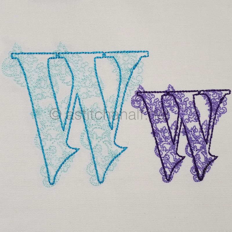 Floraison Monogram Letter W