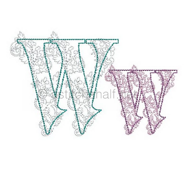 Floraison Monogram Letter W