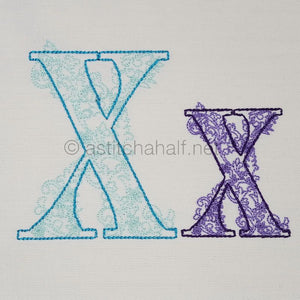 Floraison Monogram Letter X