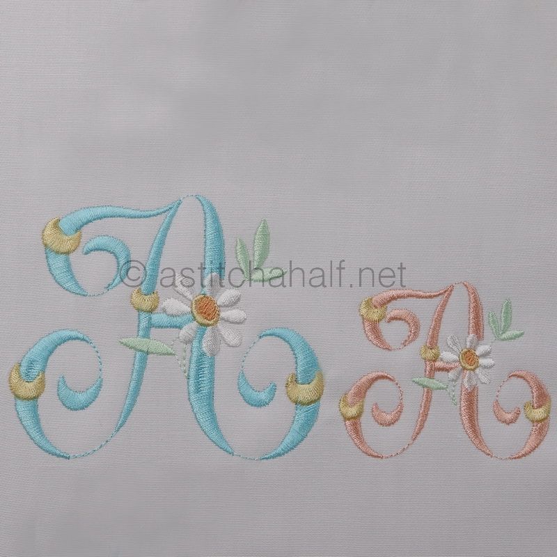 Summer Dance Monogram Letter A