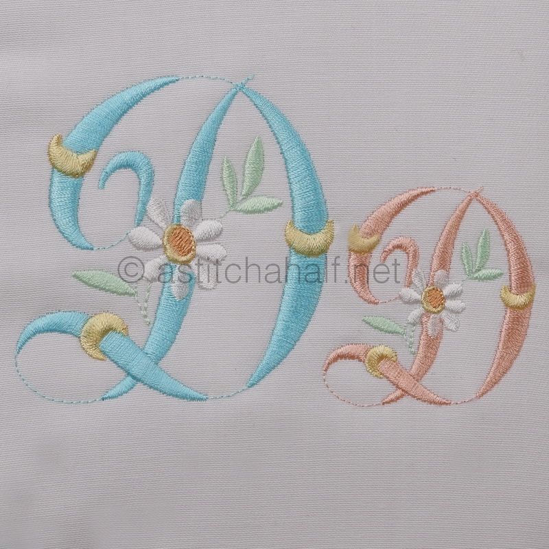 Summer Dance Monogram Letter D