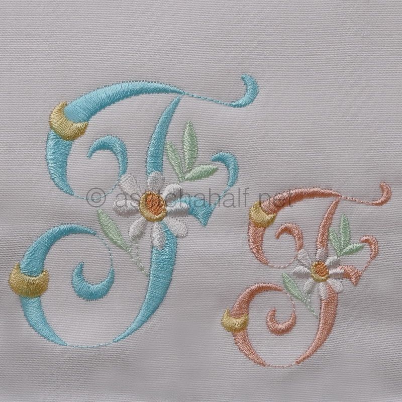 Summer Dance Monogram Letter F