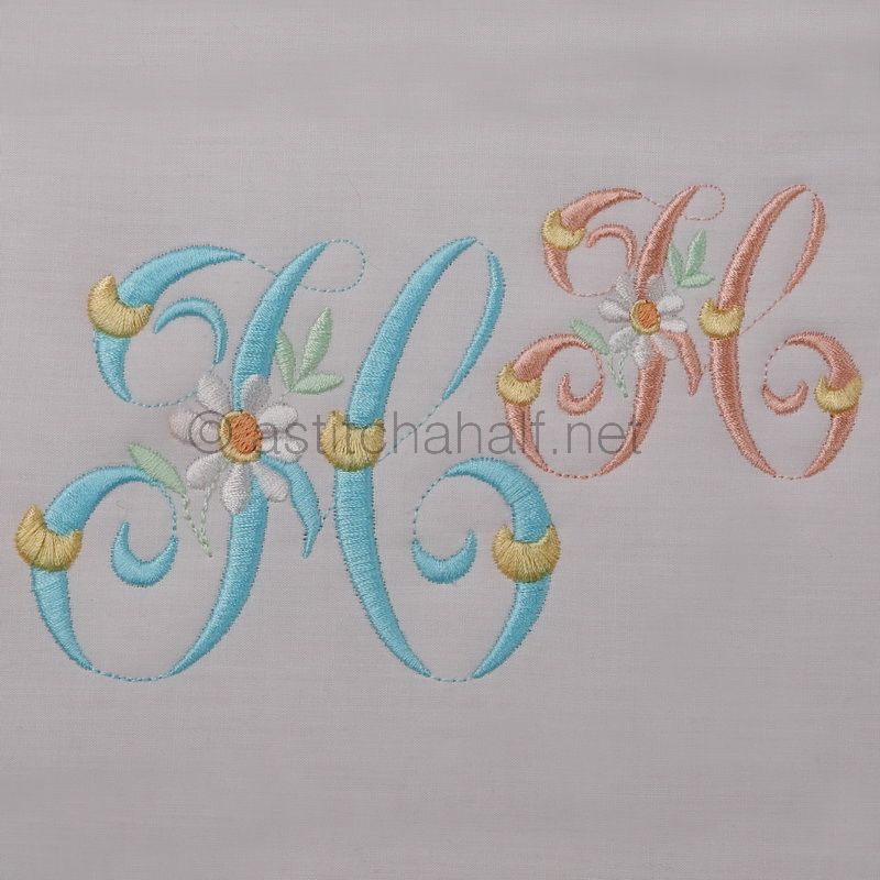 Summer Dance Monogram Letter H