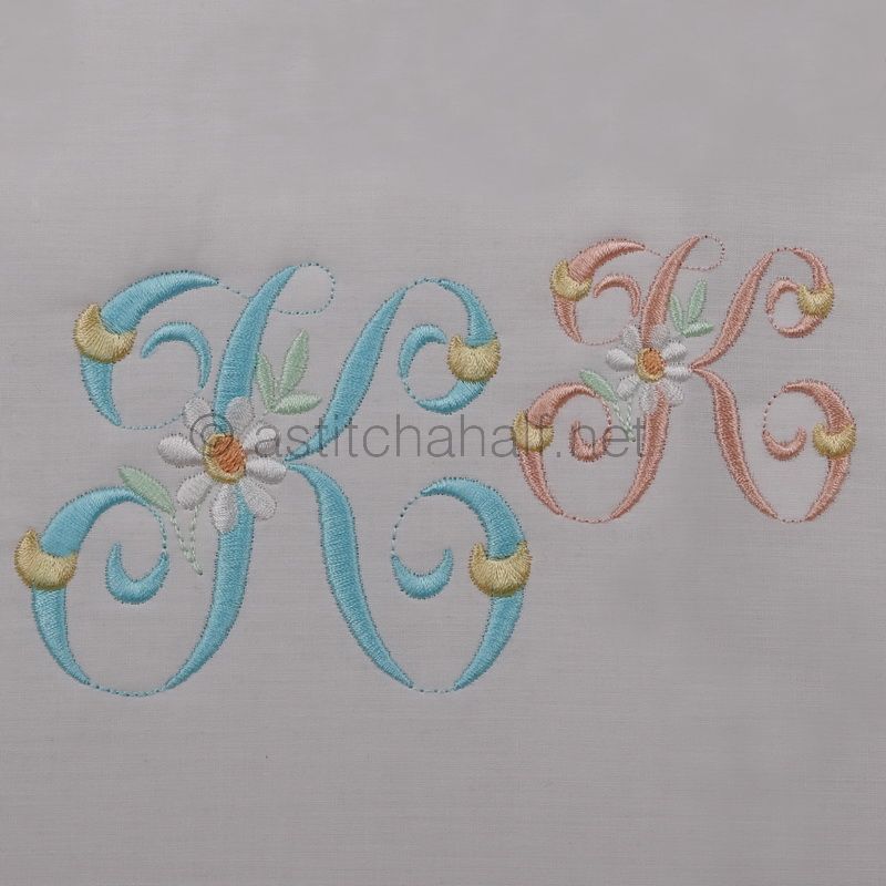 Summer Dance Monogram Letter K